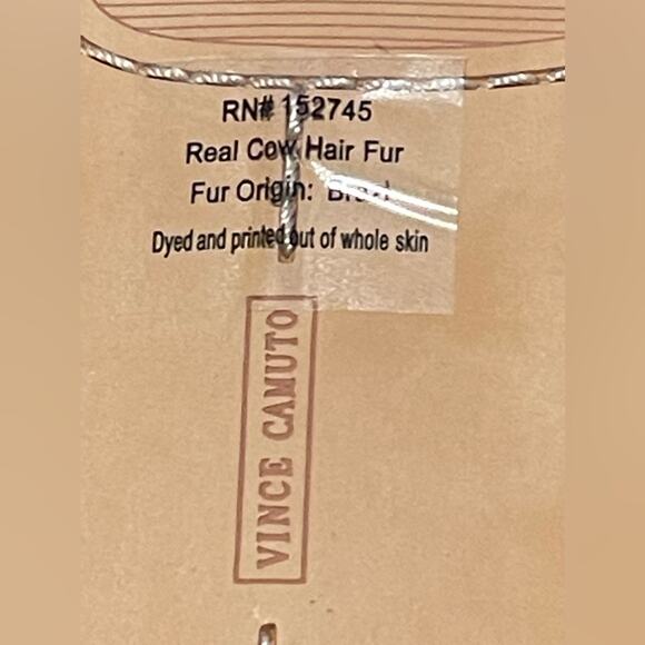 Vince Camuto Women's Cakella Calf Hair Leopard Loafer Size 8.5 New - Picture 5 of 8